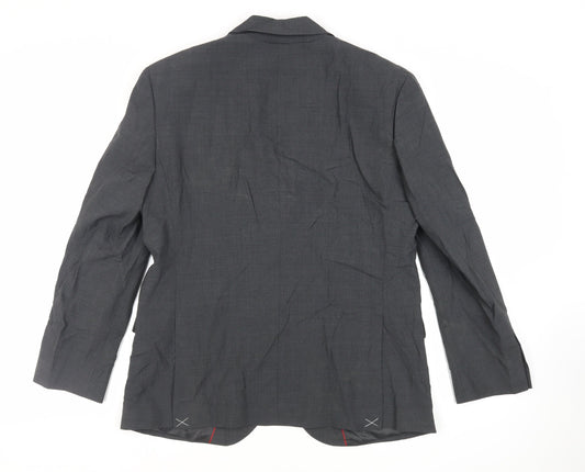 Marks and Spencer Mens Grey Wool Jacket Suit Jacket Size 40 Regular