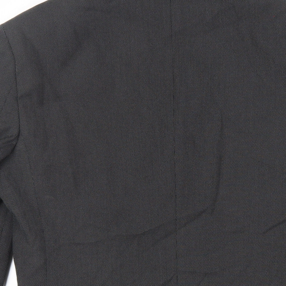 Lambretta Mens Grey Polyester Jacket Suit Jacket Size 36 Regular