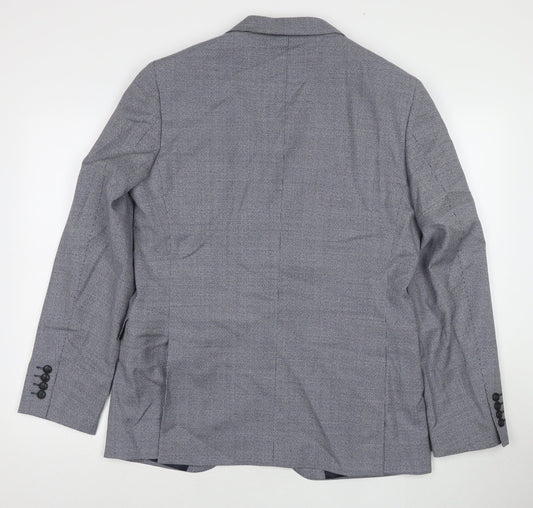 Marks and Spencer Mens Grey Wool Jacket Suit Jacket Size 40 Regular