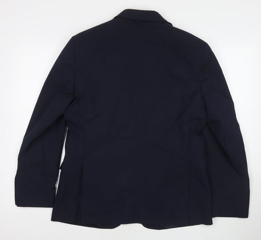 Marks and Spencer Mens Blue Polyester Jacket Suit Jacket Size 40 Regular