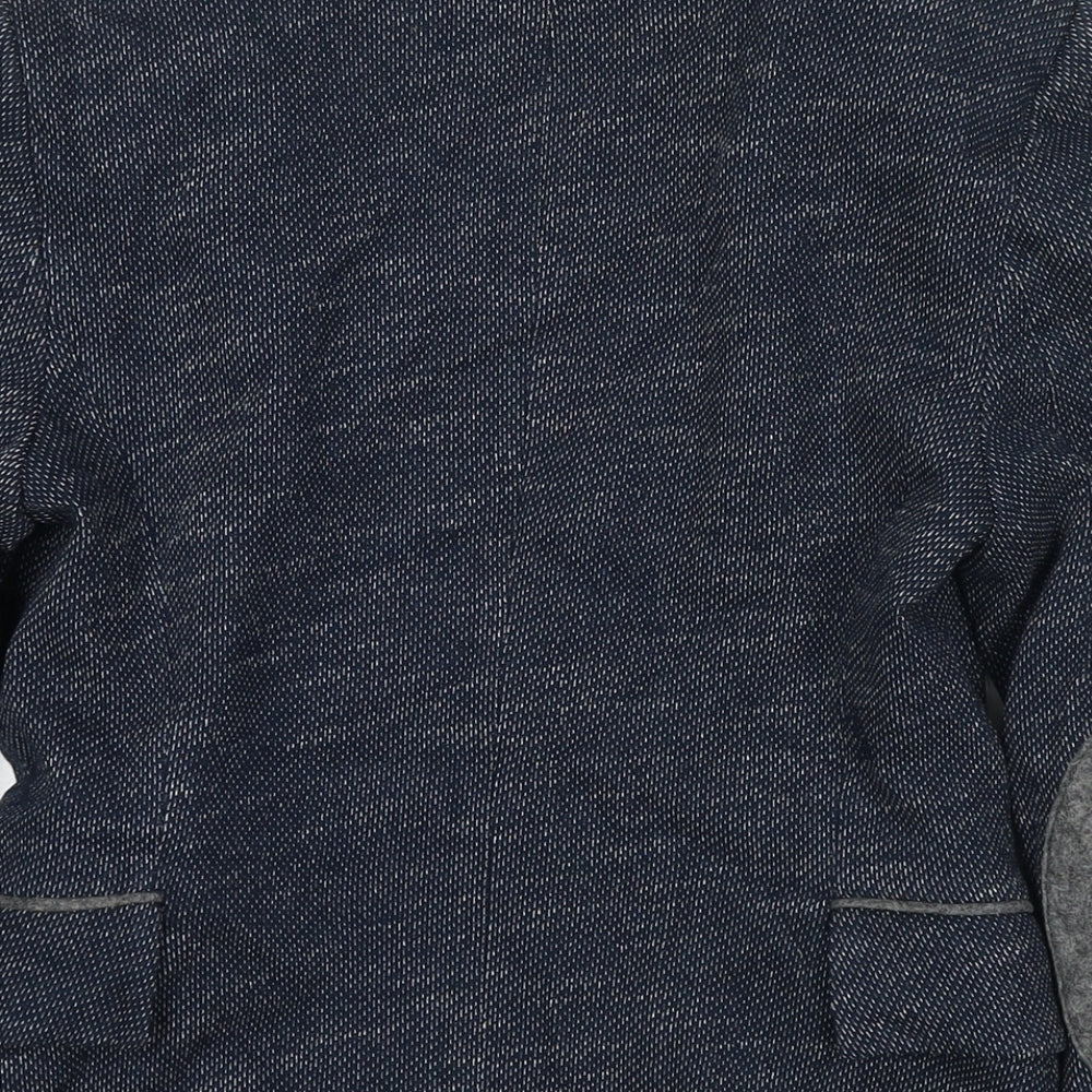 Zara Womens Blue Jacket Blazer Size M Button