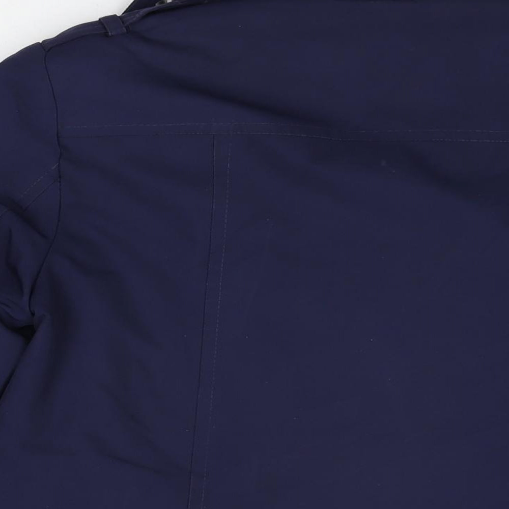 Marks and Spencer Womens Blue Jacket Coat Size 12 Button