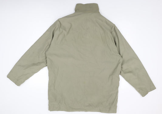 Jupiter Mens Green Overcoat Coat Size 48 Zip