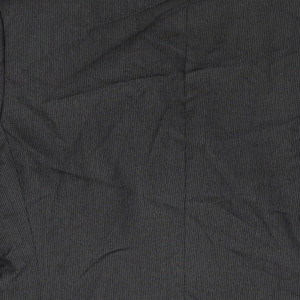 Marks and Spencer Mens Black Polyester Jacket Suit Jacket Size 36 Regular