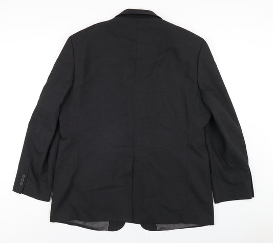 Marks and Spencer Mens Grey Polyester Jacket Blazer Size 44 Regular