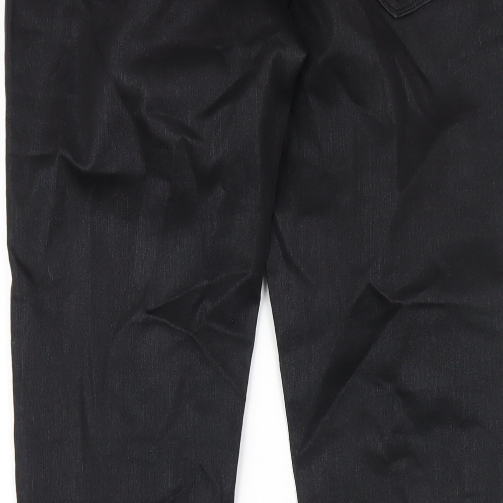 H&M Womens Black Cotton Skinny Jeans Size 10 L32 in Regular Zip