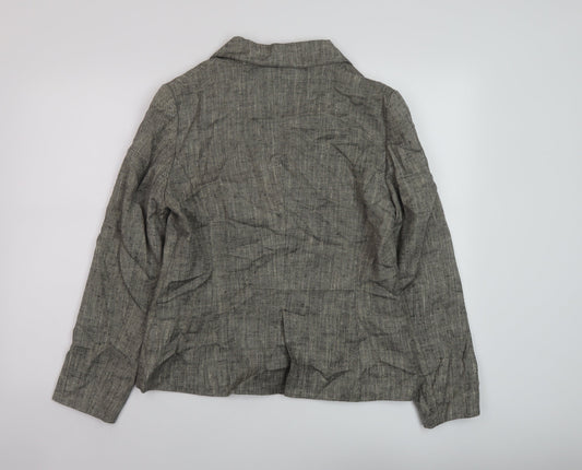 Per Una Womens Beige Jacket Size 12 Button