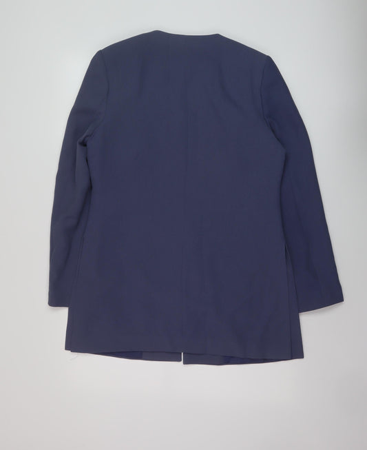 Marks and Spencer Womens Blue Jacket Size 12 Button