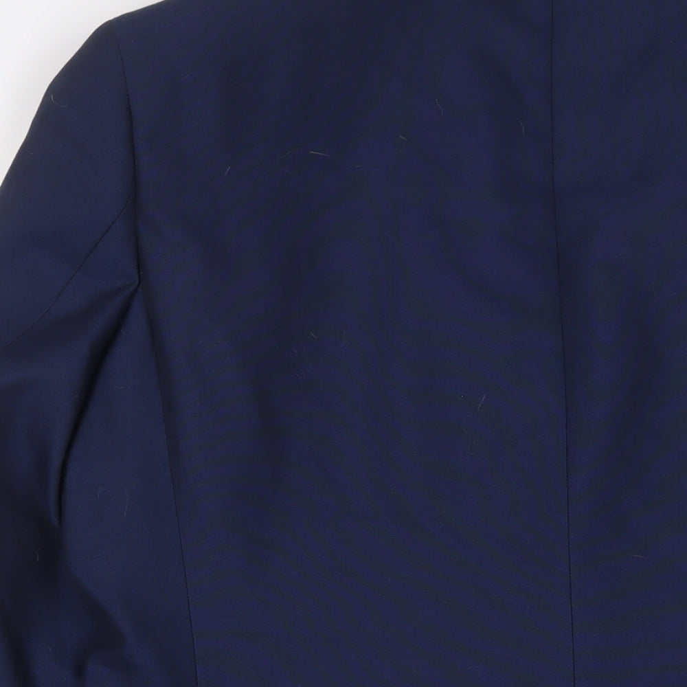 Marks and Spencer Mens Blue Polyester Jacket Suit Jacket Size 40 Regular