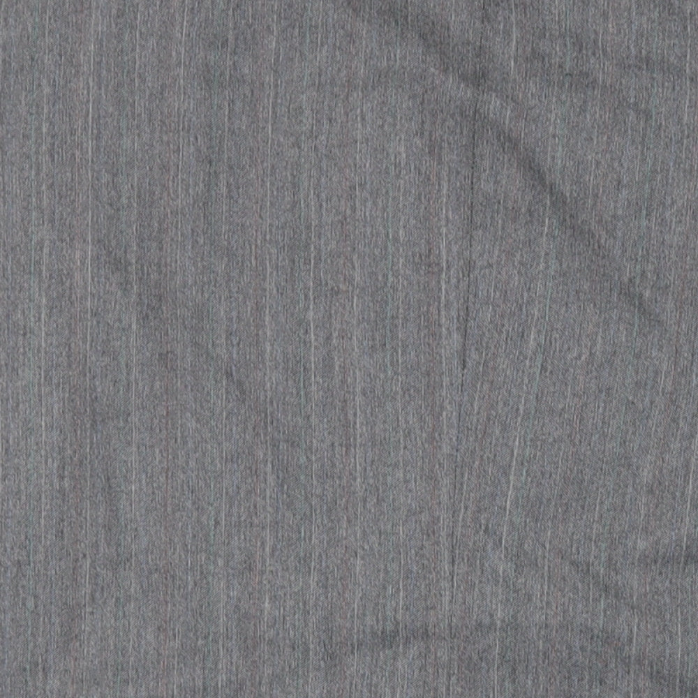 Harbarry of England Mens Grey Striped Polyester Jacket Suit Jacket Size 46 Regular