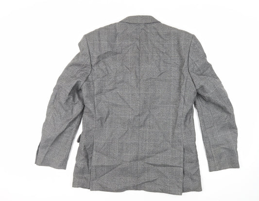 Skopes Mens Grey Polyester Jacket Suit Jacket Size 40 Regular