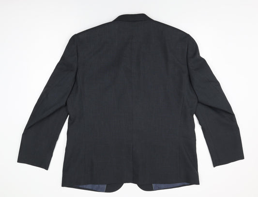 Taylor & Wright Mens Grey Polyester Jacket Suit Jacket Size 46 Regular