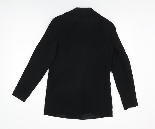 Episode Womens Black Jacket Coat Size 4 Button