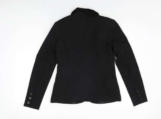 Fransa Womens Black Jacket Blazer Size 6 Button