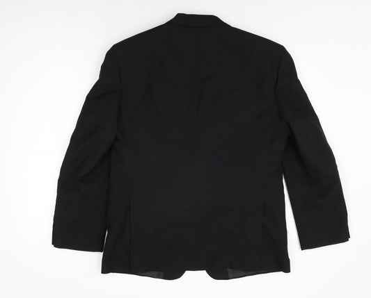 Weidenmann Mens Black Polyester Jacket Suit Jacket Size 40 Regular