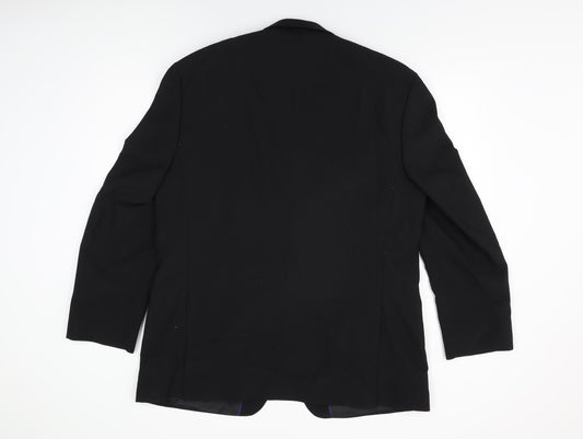 Evolution Mens Black Polyester Jacket Suit Jacket Size 44 Regular