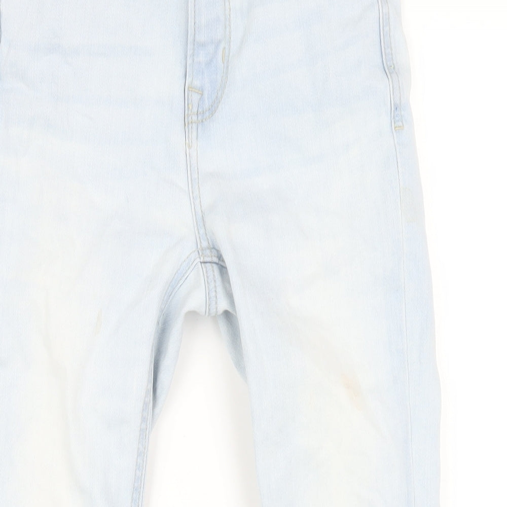 Stradivarius Womens Blue Cotton Skinny Jeans Size 6 L28 in Regular Zip