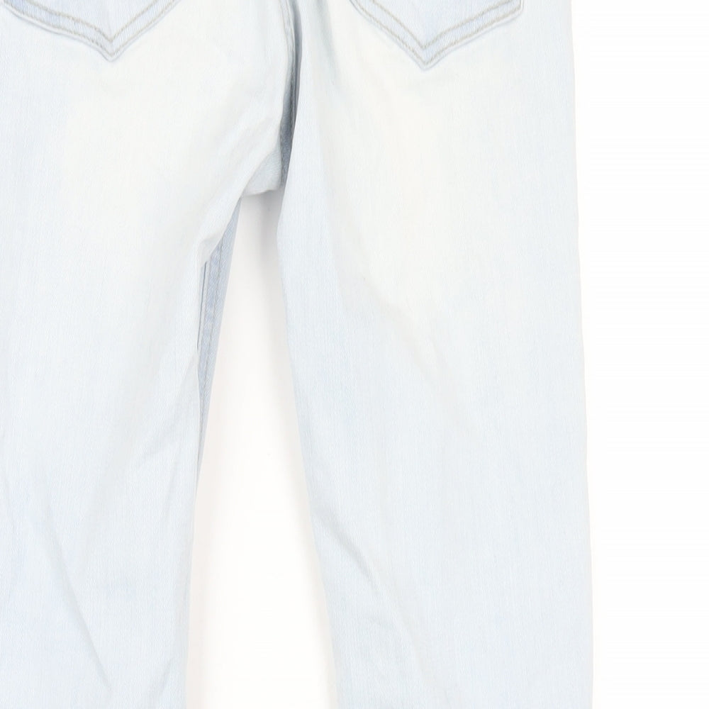 Stradivarius Womens Blue Cotton Skinny Jeans Size 6 L28 in Regular Zip