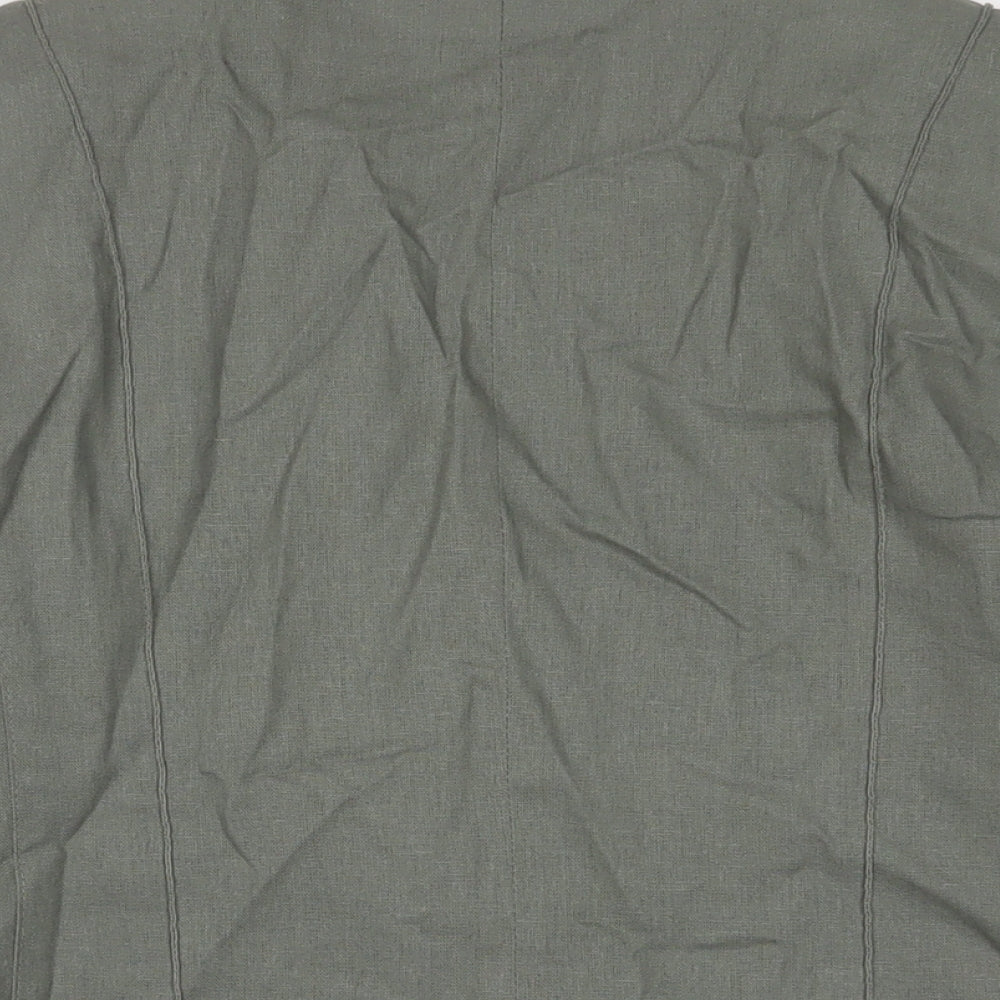 Bonmarché Womens Green Jacket Blazer Size 14 Button