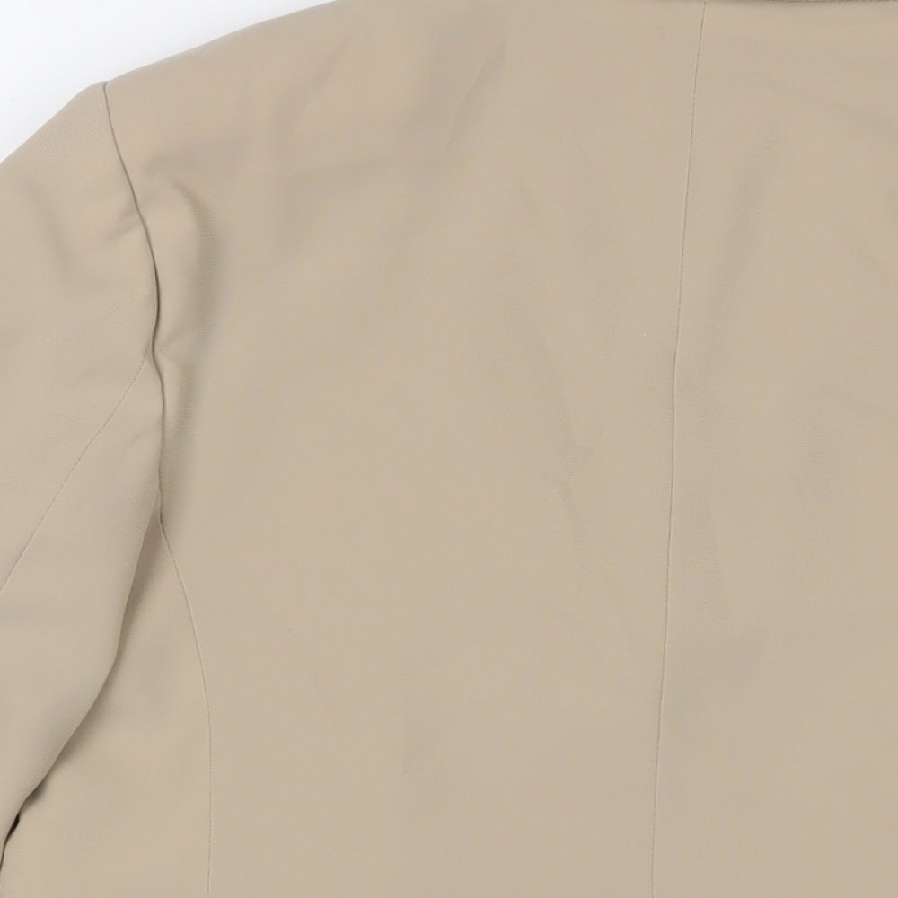 Marks and Spencer Womens Beige Jacket Blazer Size 12 Button