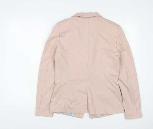 H&M Womens Pink Jacket Blazer Size 10 Button