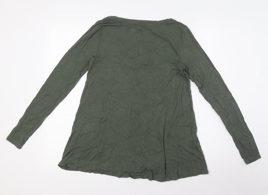 Hollister Womens Green Viscose Basic Blouse Size S Sweetheart - Must-Have Collection