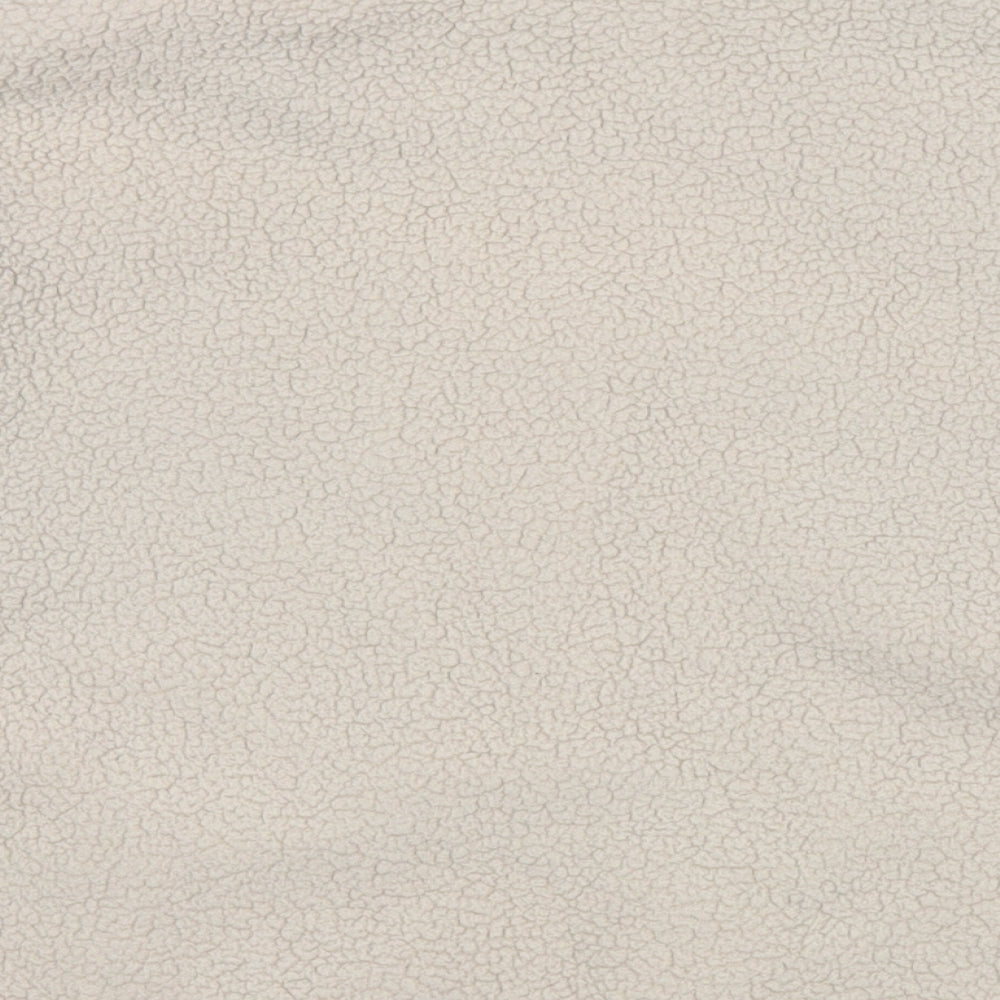 Brand and care label for Dunnes women’s beige polyester pullover sweatshirt, size M, pullover