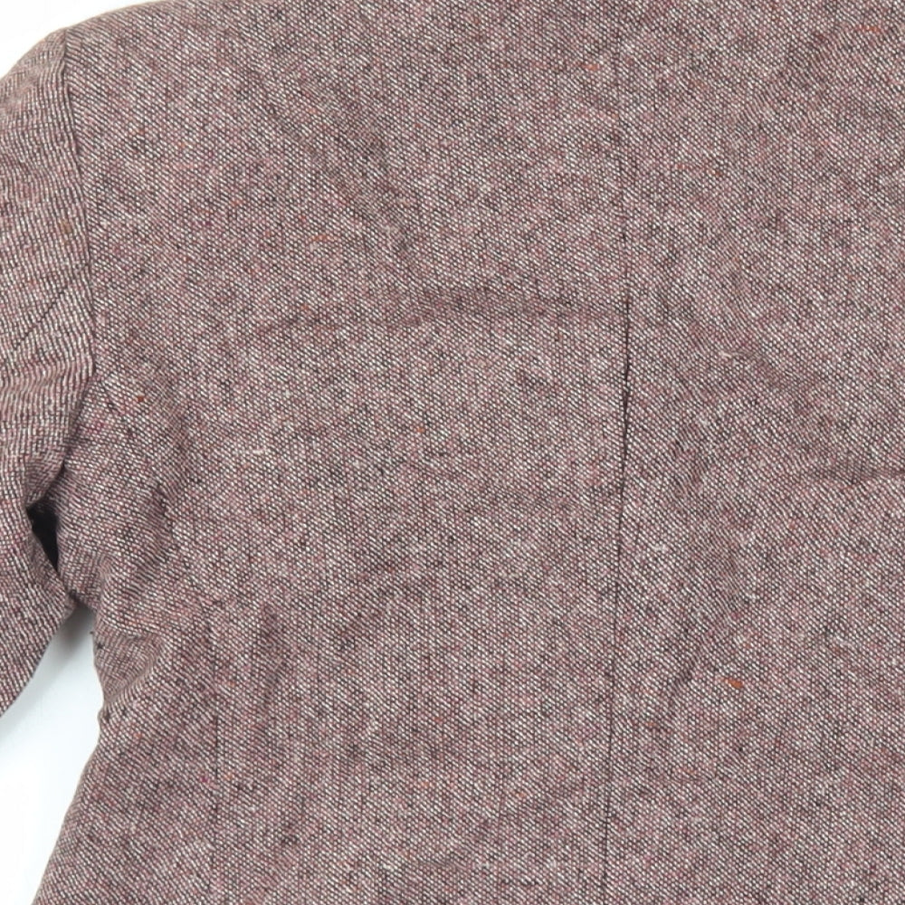 United Colors of Benetton Womens Purple Jacket Blazer Size 10 Button
