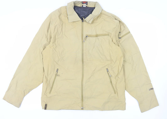 Additional front view of SCOTT men’s beige jacket, size XL, zip - water resistant