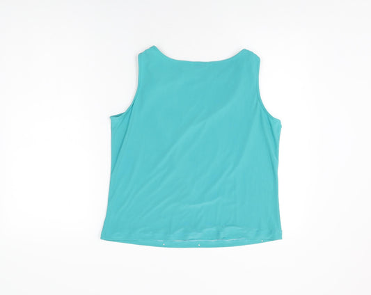 Womens UK Size L Klass Blue Polyester T-Shirt