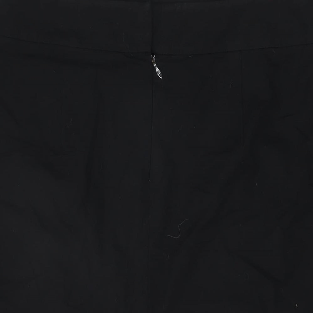 Betty Barclay Womens Black Viscose Straight & Pencil Skirt Size 14 Zip