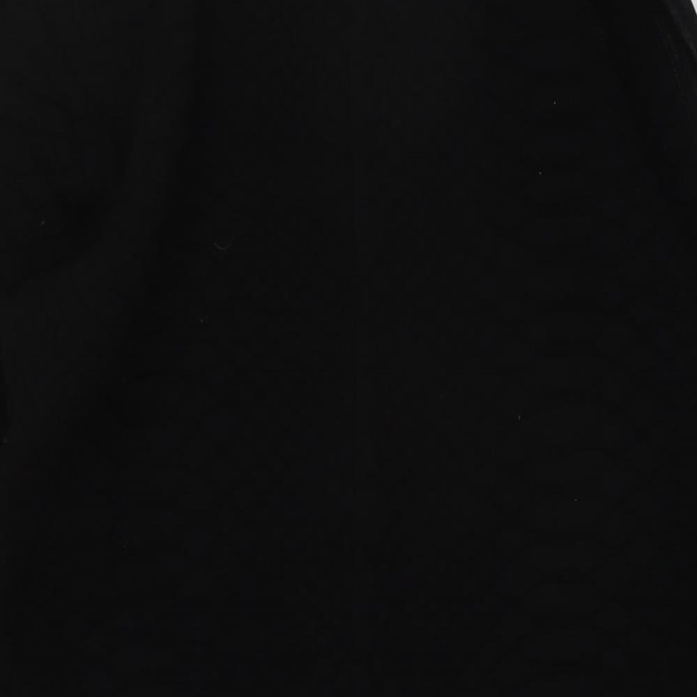 Sandro Womens Black Polyester Tunic Blouse Size 10 Round Neck