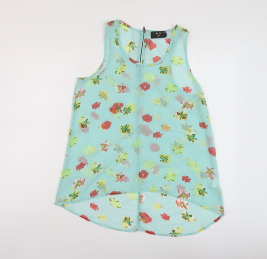Womens UK Size 12 AX Paris Green Polyester Tank