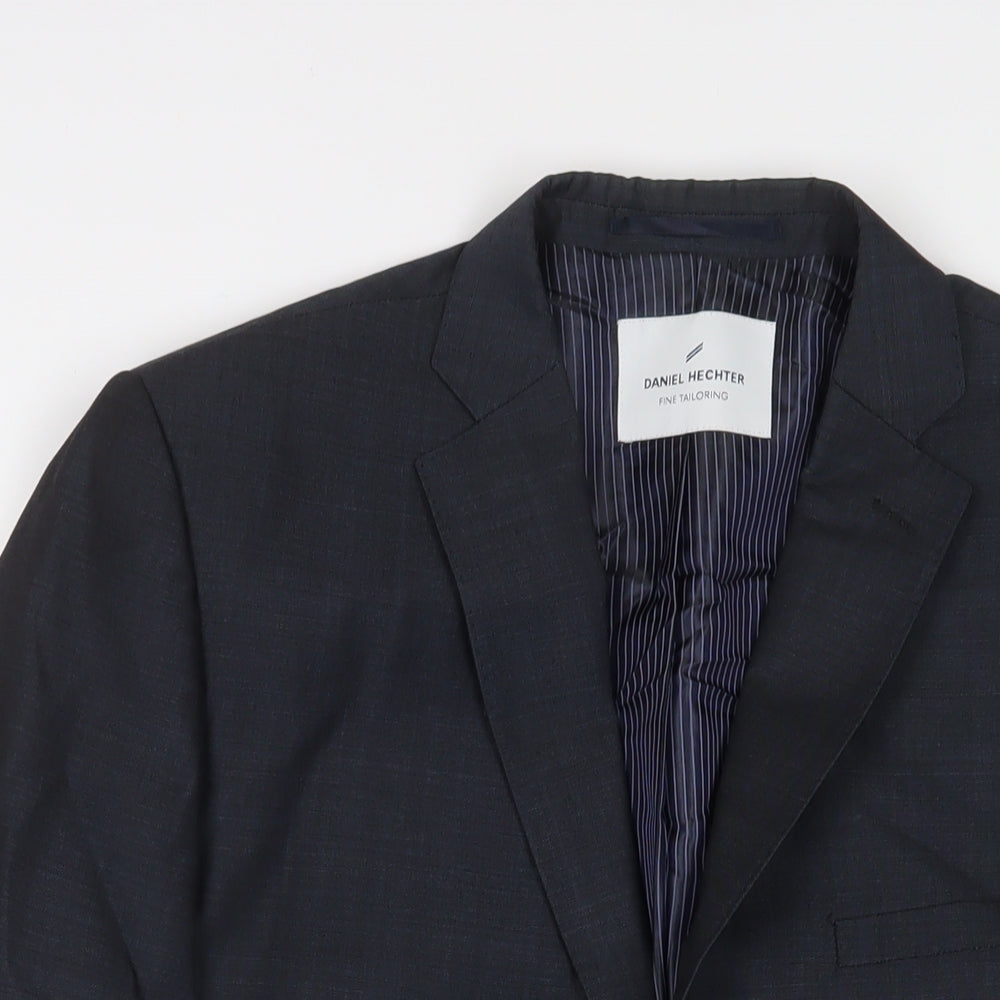 Daniel Hetcher Mens Blue Wool Jacket Suit Jacket Size 42 Regular