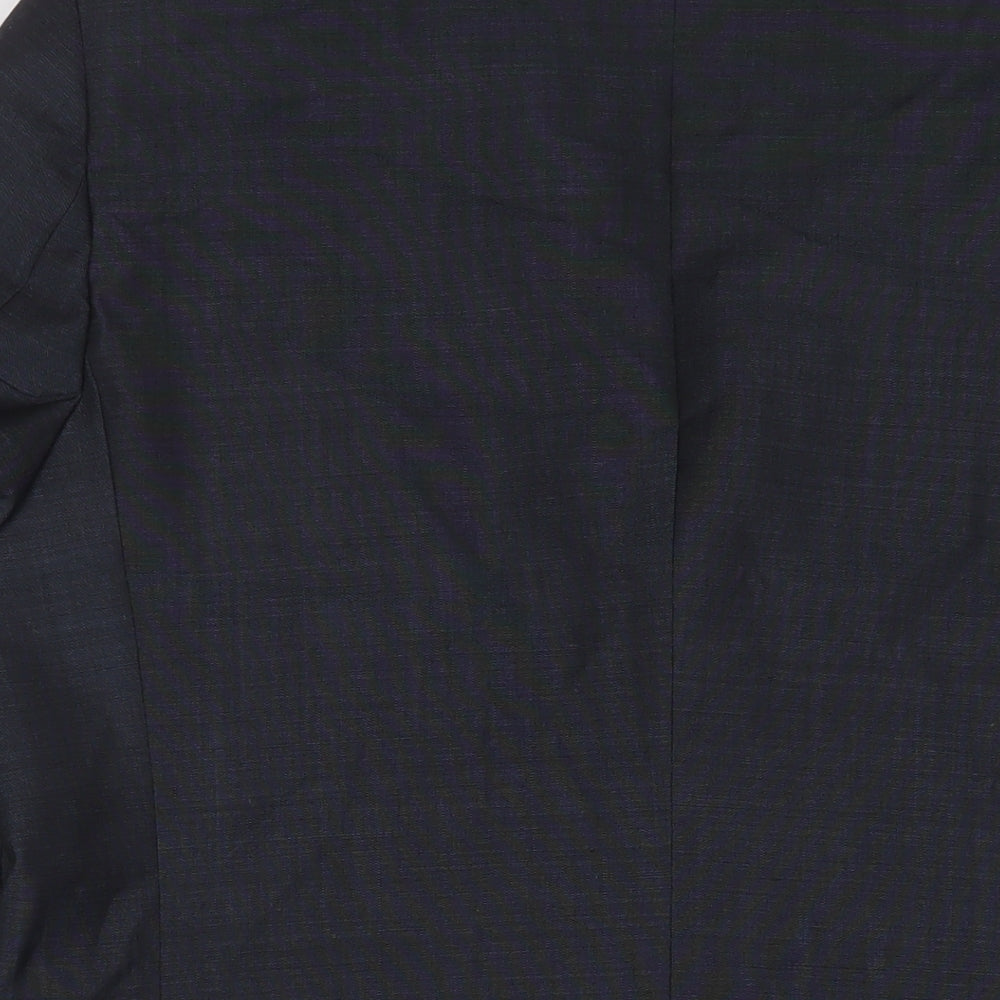 Daniel Hetcher Mens Blue Wool Jacket Suit Jacket Size 42 Regular