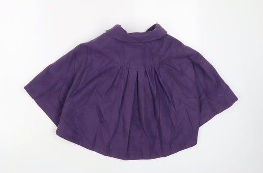 Autograph Girls Purple Jacket Poncho Size 6-7 Years Button