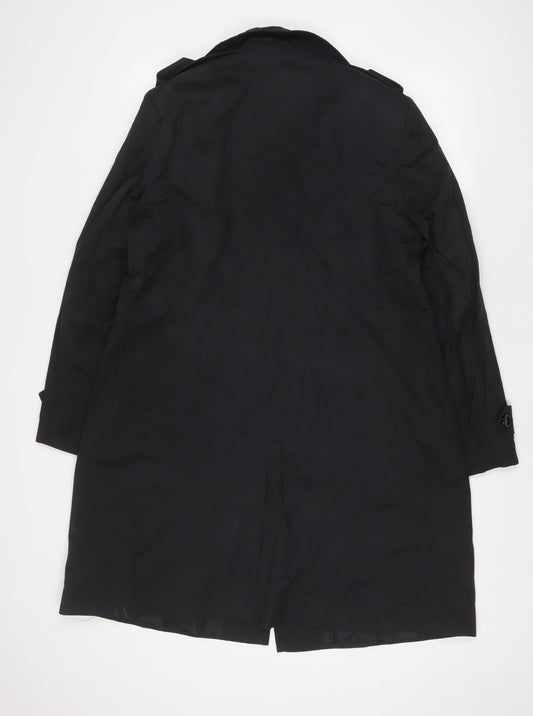 Debenhams Womens Black Jacket Size 16 Button
