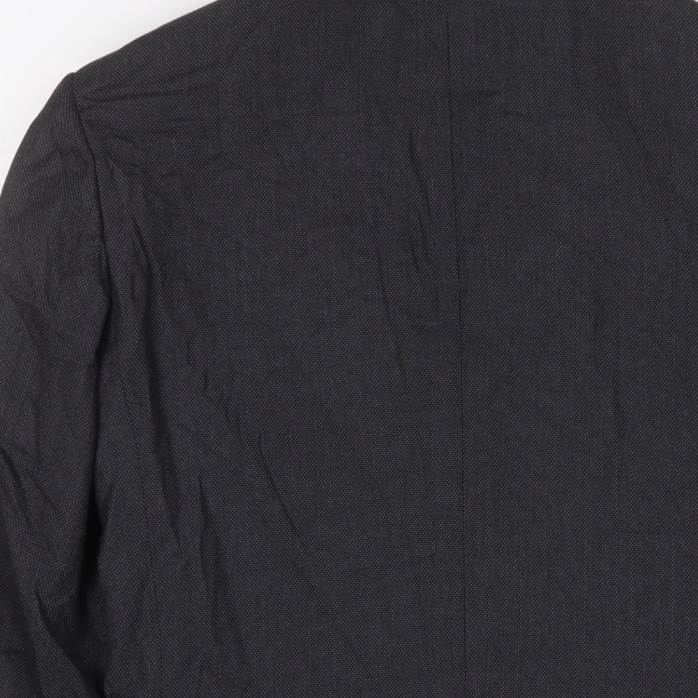Marks and Spencer Mens Grey Polyester Jacket Suit Jacket Size 34 Regular