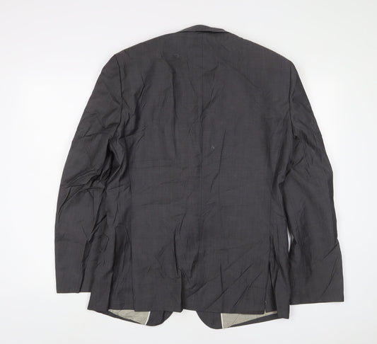NEXT Mens Grey Wool Jacket Suit Jacket Size 40 Regular