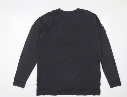 River Island Womens Grey Cotton Pullover Sweatshirt Size M Pullover