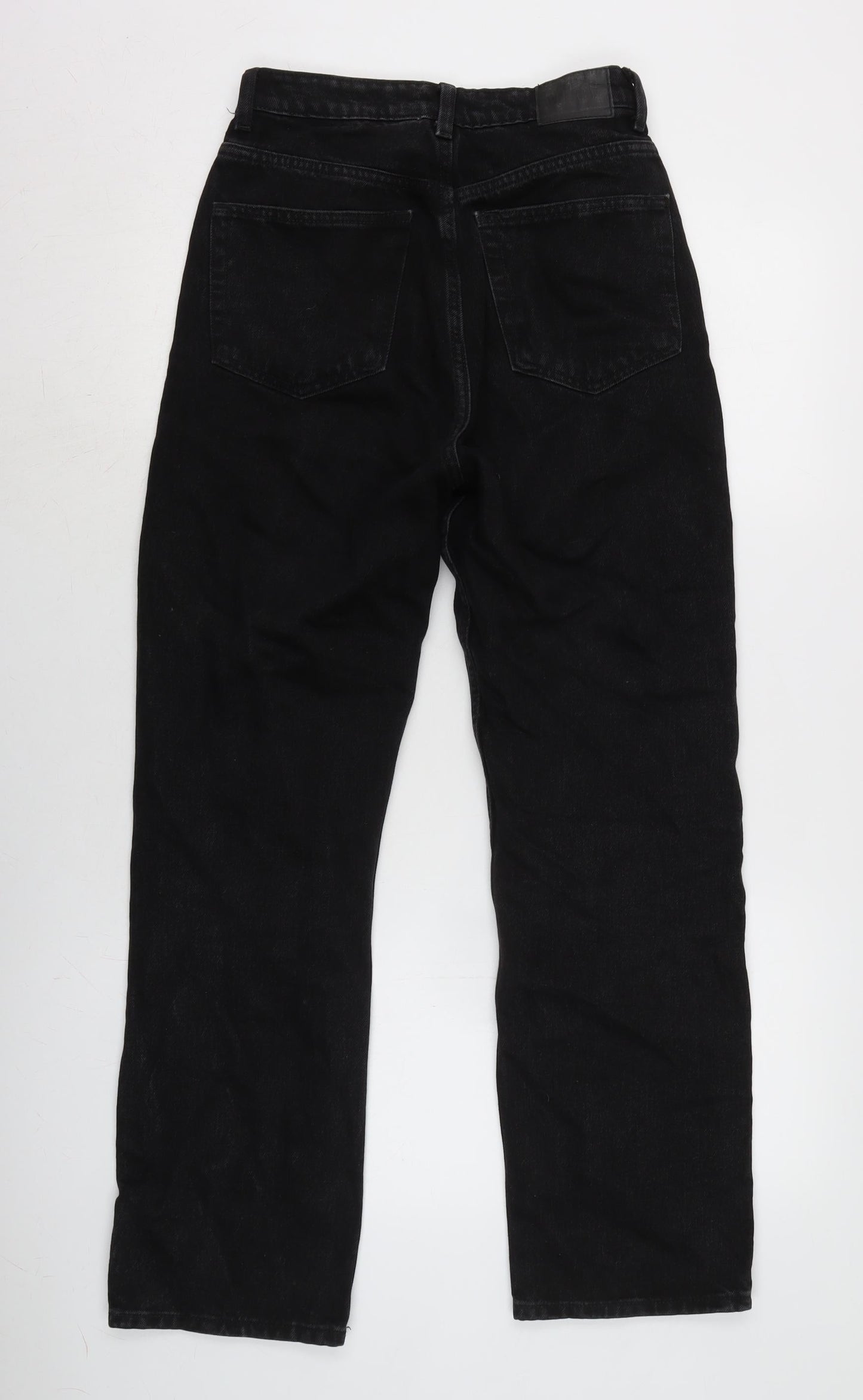 Rowe Mens Black Cotton Straight Jeans Size 26 in L29 in Regular Zip
