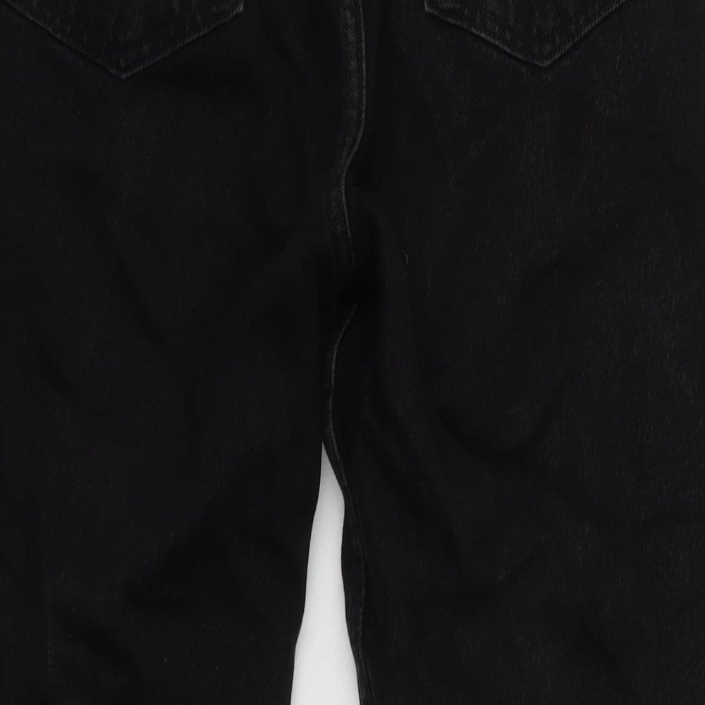 Rowe Mens Black Cotton Straight Jeans Size 26 in L29 in Regular Zip