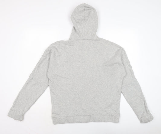 ASOS Mens Grey Cotton Pullover Hoodie Size L