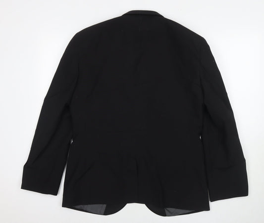 NEXT Mens Black Wool Jacket Suit Jacket Size 40 Regular