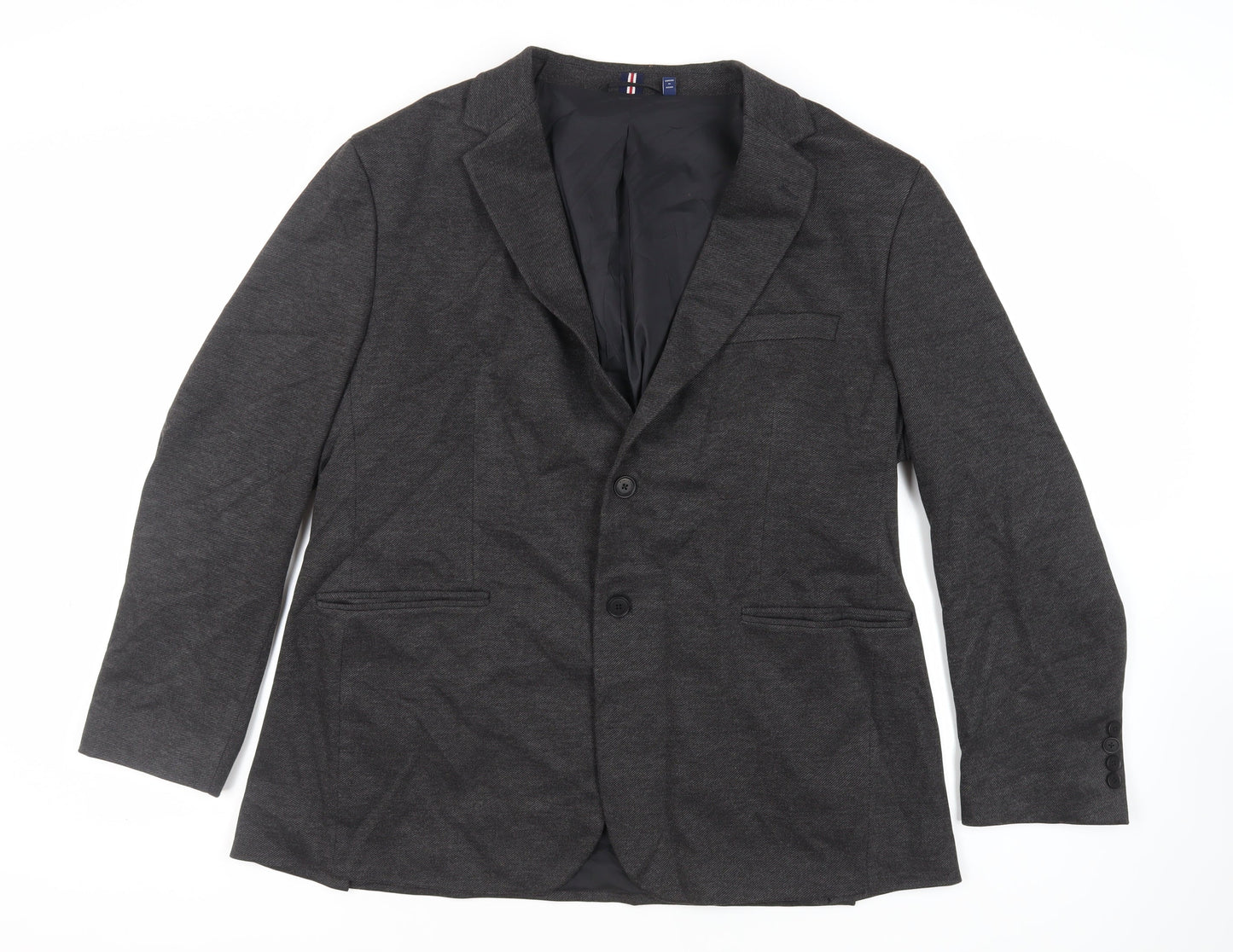 GANT Mens Grey Polyester Jacket Blazer Size 50 Regular