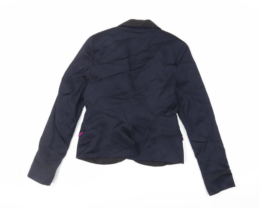 Jack Wills Womens Blue Jacket Blazer Size 10 Button