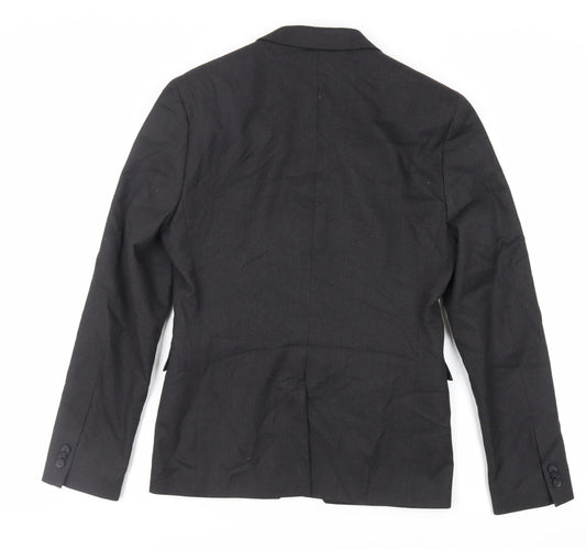 Label Lab Mens Black Polyester Jacket Suit Jacket Size 36 Regular