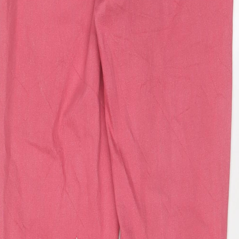 Marks and Spencer Womens Pink Cotton Jegging Jeans Size 12 L30 in Regular