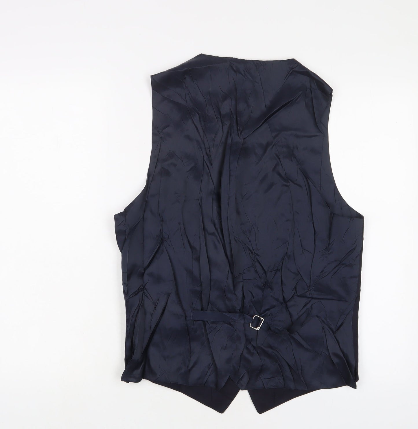 Hawes & Curtis Mens Blue Wool Jacket Suit Waistcoat Size 42 Regular