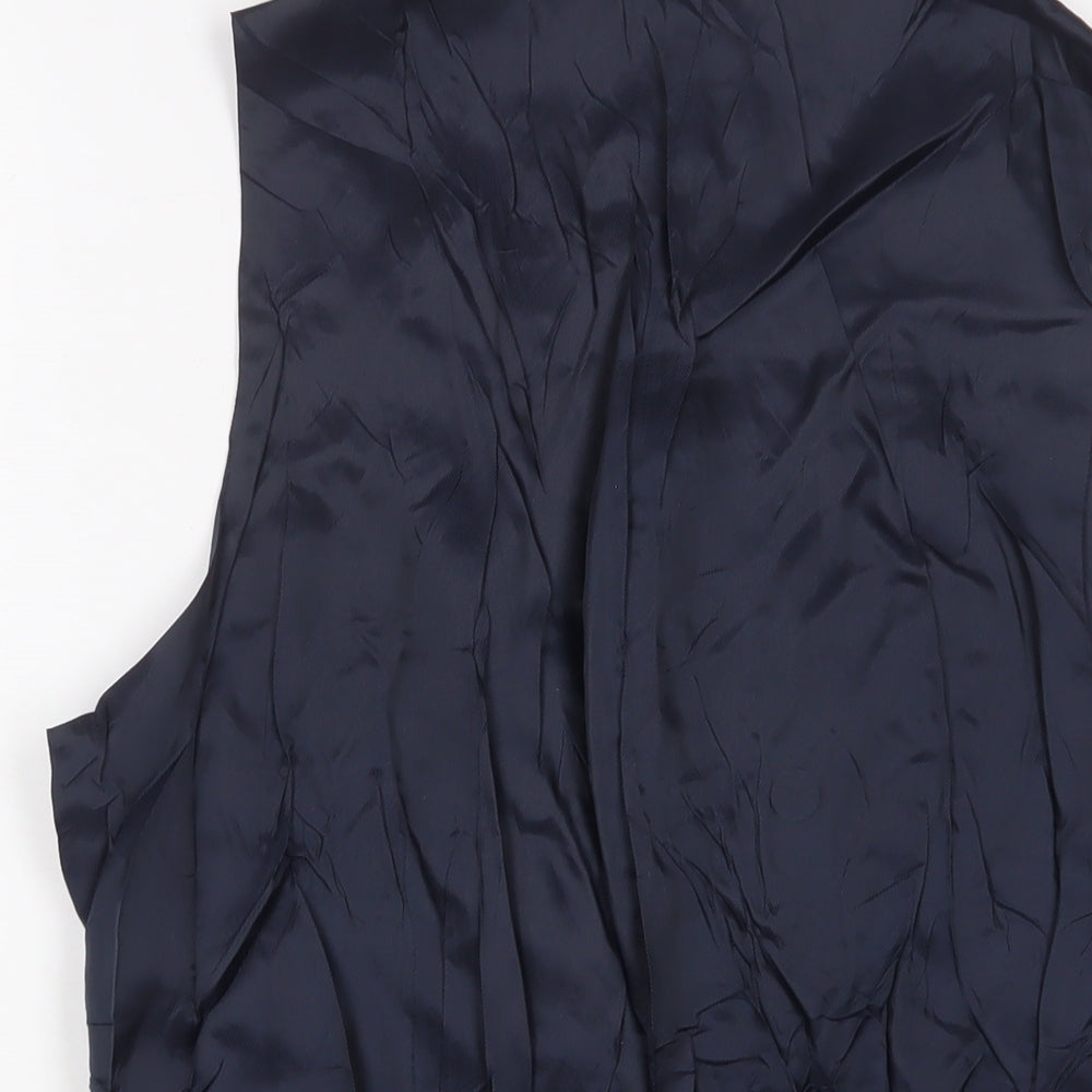 Hawes & Curtis Mens Blue Wool Jacket Suit Waistcoat Size 42 Regular